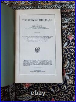 The Story Of The Range Will C. Barnes 1926 USDA