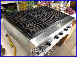 Thermador Professional Six Burner Gas Range, Stove Top, Cook Top. 36 In. Long