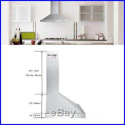 Tieasy 30-in Wall-Mount Range Hood 350-CFM Push Control Over Stove Vent LED Lamp