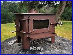 Tiny Wood Burning Stove Small Woodstove Fireplace Skoolie School Bus Rv House