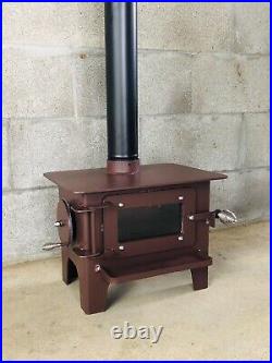 Tiny Wood Burning Stove Small Woodstove Fireplace Skoolie School Bus Rv House