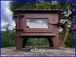 Tiny Wood Burning Stove Small Woodstove Fireplace Skoolie School Bus Rv House