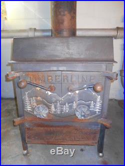 USED TIMBERLINE Airtight Wood Burning Stove withPipe&Damper