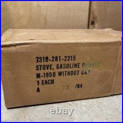 US Army M-1950 Gasoline Stove TM 10-708 Manuals + original box backpacking stove