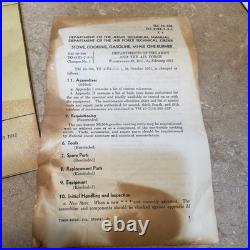 US Army M-1950 Gasoline Stove TM 10-708 Manuals + original box backpacking stove