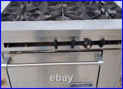 US Range Natural Gas Commercial 36 6 Six Burner S-6-26 Range Oven Stove