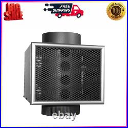 US Stove Company 6-Inch Miracle Heat Reclaimer Wood or Coal Stove Furnace, Black