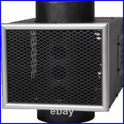 US Stove Company 6-Inch Miracle Heat Reclaimer Wood or Coal Stove Furnace, Black