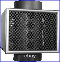 US Stove Company 6-Inch Miracle Heat Reclaimer Wood or Coal Stove Furnace, Black