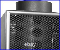 US Stove Company 6-Inch Miracle Heat Reclaimer Wood or Coal Stove Furnace, Black