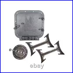 US Stove Company BSK2000 Heavy Duty Camp Stove Kit, Black, Medium
