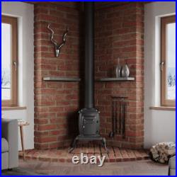 US Stove Company Rustic 900 Square Foot Clean Burning Cast Iron Log Wood Stove