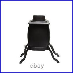 US Stove Company Rustic 900 Square Foot Clean Burning Cast Iron Log Wood Stove