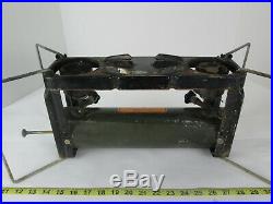 U. S. Agmco 1945 Fold Up Kerosene Cook Stove w Pan/Case Army Military WWII Camp
