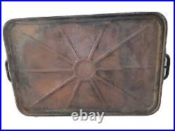 U. S. Knox Stove Works 1941 GRIDDLE CAST IRON World War II era 24 SKILLET 33x20