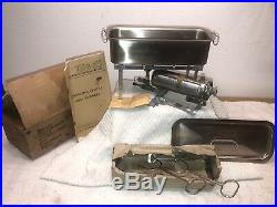 Unfired Coleman Model 527 WWII Military Medical/Dental Sterilizer Stove 1945