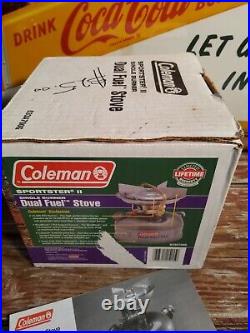 Unfired-Coleman Sportster II Dual Fuel Stove Model 533 with Orig Box+Manual 03/04