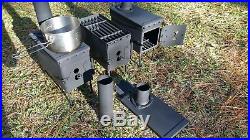 Unique Ammo Can Hot Tent Wood Stove With BBQ Grill Emergency Heating Cooking SHTF