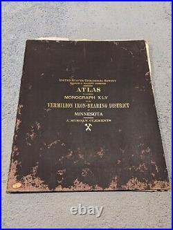 United States Geological Survey Atlas Minnesota Vermillion Iron Range 1903 Book