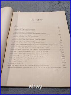 United States Geological Survey Atlas Minnesota Vermillion Iron Range 1903 Book