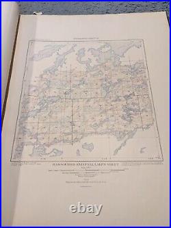 United States Geological Survey Atlas Minnesota Vermillion Iron Range 1903 Book