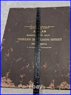 United States Geological Survey Atlas Minnesota Vermillion Iron Range 1903 Book