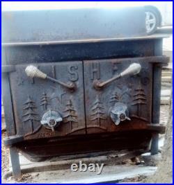 Unrestored Fisher Grandpa Bear Wood Stove