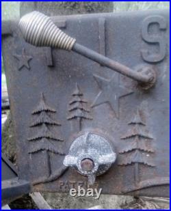 Unrestored Fisher Grandpa Bear Wood Stove