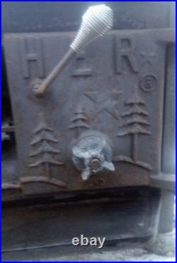Unrestored Fisher Grandpa Bear Wood Stove