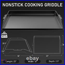 Utheer 23 x 16 Cast Iron Griddle for Gas Grill and Stove Top Universal Flattop
