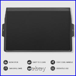 Utheer 23 x 16 Cast Iron Griddle for Gas Grill and Stove Top Universal Flattop