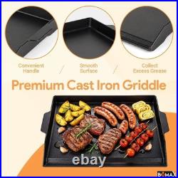 Utheer 23 x 16 Cast Iron Griddle for Gas Grill and Stove Top Universal Flattop