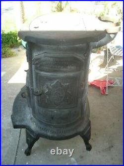 VERY RARE MID-LATE 1800's CAST IRON BUSSEY, MCLEOD GOLD COIN WOOD STOVE