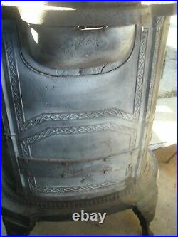 VERY RARE MID-LATE 1800's CAST IRON BUSSEY, MCLEOD GOLD COIN WOOD STOVE