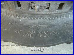VERY RARE MID-LATE 1800's CAST IRON BUSSEY, MCLEOD GOLD COIN WOOD STOVE