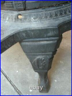 VERY RARE MID-LATE 1800's CAST IRON BUSSEY, MCLEOD GOLD COIN WOOD STOVE