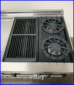 VIKING 60 Stainless Steel All Gas Pro Range VGRC605-6GQDSS with 6 Open Burners