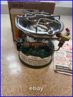 VINTAGE 1982 Coleman 502 Camping Sportster Green Stove One Burner used only ones