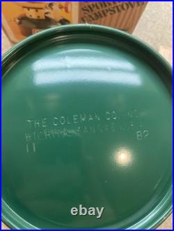 VINTAGE 1982 Coleman 502 Camping Sportster Green Stove One Burner used only ones