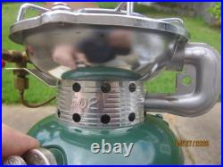 VINTAGE COLEMAN MINTY & UNFIRED 502 SINGLE BURNER STOVE WithBOX & PPRWK, JULY 1967