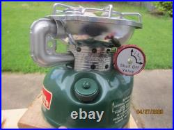 VINTAGE COLEMAN MINTY & UNFIRED 502 SINGLE BURNER STOVE WithBOX & PPRWK, JULY 1967
