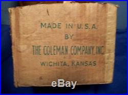 VINTAGE COLEMAN SPORTMASTER STOVE 500A with ORIGINAL BOX JAN. 1957 1-BURNER EUC