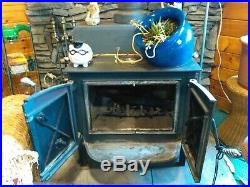 VINTAGE Fisher Wood Stove Grandpa Bear fireplace Excellent shape