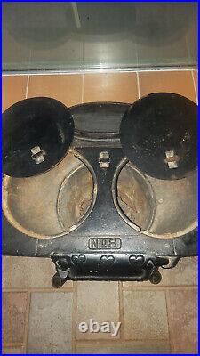 VINTAGE MARTIN STOVE & RANGE CO. No. 8 CAST IRON WOOD-BURNING STOVE-RARE FIND