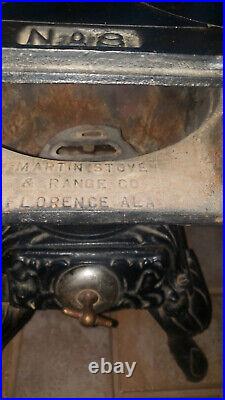 VINTAGE MARTIN STOVE & RANGE CO. No. 8 CAST IRON WOOD-BURNING STOVE-RARE FIND
