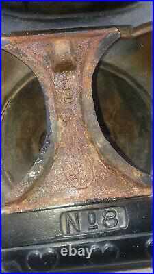 VINTAGE MARTIN STOVE & RANGE CO. No. 8 CAST IRON WOOD-BURNING STOVE-RARE FIND