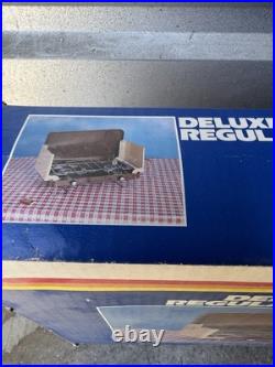 VINTAGE NOS Deluxe Two Burner Deluxe Regulated Propane Camping Stove