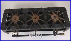 VTG Kenmore Gas Hot Plate Camp Stove Cast Iron 3 Burners Rare 828-658 UNTESTED