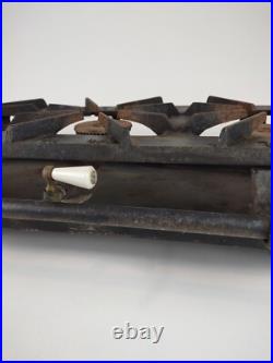 VTG Kenmore Gas Hot Plate Camp Stove Cast Iron 3 Burners Rare 828-658 UNTESTED