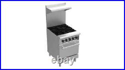 Venancio USA PRO24G-ST 24 Gas Restaurant Range with (4) Open Burners, (1) Stan Venancio USA PRO24G-ST 24 Gas Restaurant Range with (4) Open Burners, (1) Stan